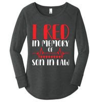 I Red In Memory Of Son In Law T S Women's Perfect Tri Tunic Long Sleeve Shirt