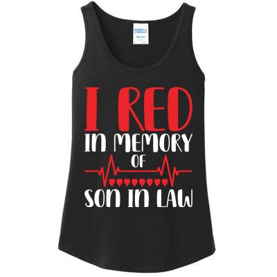 I Red In Memory Of Son In Law T S Ladies Essential Tank