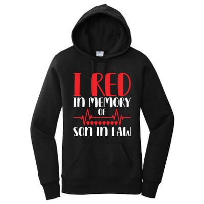 I Red In Memory Of Son In Law T S Women's Pullover Hoodie