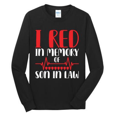 I Red In Memory Of Son In Law T S Tall Long Sleeve T-Shirt