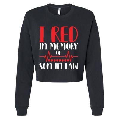 I Red In Memory Of Son In Law T S Cropped Pullover Crew