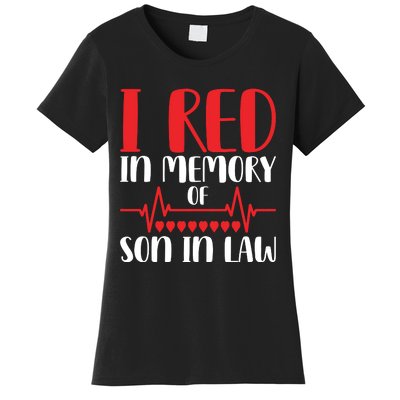 I Red In Memory Of Son In Law T S Women's T-Shirt