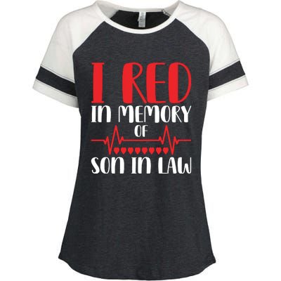 I Red In Memory Of Son In Law T S Enza Ladies Jersey Colorblock Tee