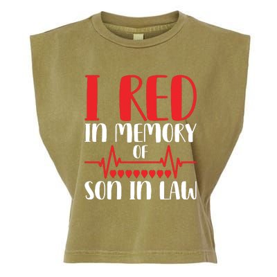 I Red In Memory Of Son In Law T S Garment-Dyed Women's Muscle Tee