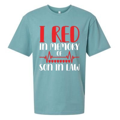 I Red In Memory Of Son In Law T S Sueded Cloud Jersey T-Shirt