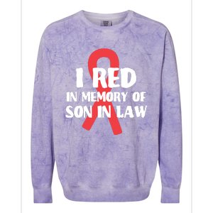 I Red In Memory Of Son In Law T S Colorblast Crewneck Sweatshirt