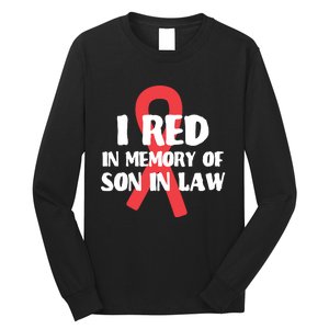 I Red In Memory Of Son In Law T S Long Sleeve Shirt