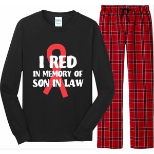 I Red In Memory Of Son In Law T S Long Sleeve Pajama Set