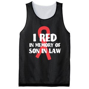 I Red In Memory Of Son In Law T S Mesh Reversible Basketball Jersey Tank