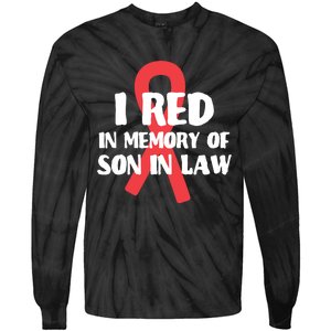 I Red In Memory Of Son In Law T S Tie-Dye Long Sleeve Shirt