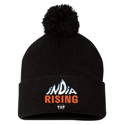 India Rising Pom Pom 12in Knit Beanie