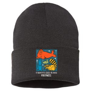 I Really Is Good To Have Friends Rocket & Friends Rocket Lylla Floor Sustainable Knit Beanie