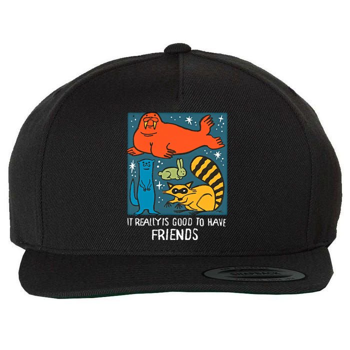 I Really Is Good To Have Friends Rocket & Friends Rocket Lylla Floor Wool Snapback Cap