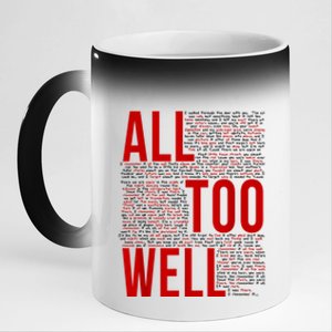 I Remember It All Too Well 11oz Black Color Changing Mug