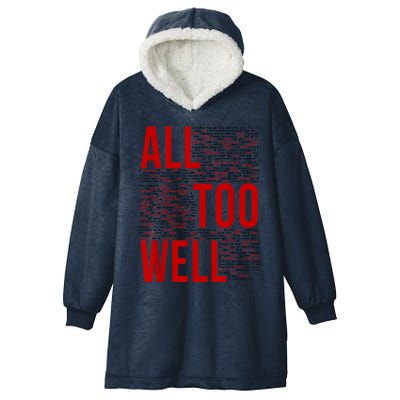 I Remember It All Too Well Hooded Wearable Blanket