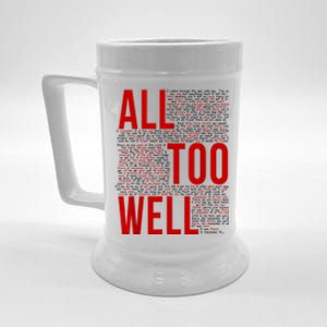 I Remember It All Too Well Beer Stein