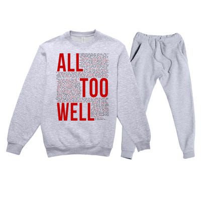 I Remember It All Too Well  Premium Crewneck Sweatsuit Set