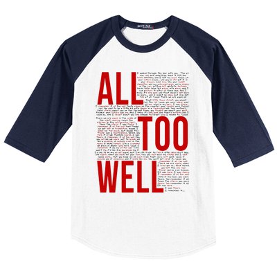 I Remember It All Too Well  Baseball Sleeve Shirt