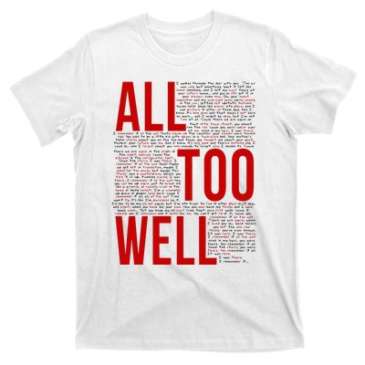 I Remember It All Too Well  T-Shirt