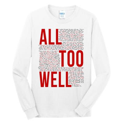 I Remember It All Too Well  Tall Long Sleeve T-Shirt