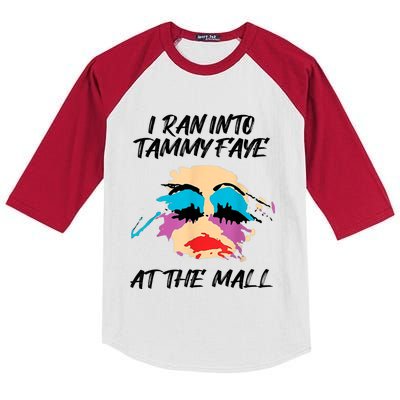 I Ran Into Tammy Faye Bakker At The Mall Kids Colorblock Raglan Jersey