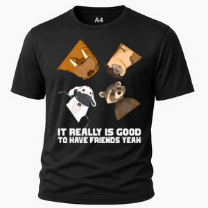 It Really Is Good To Have Friends Yeah Lylla Rocket Floor Teefs Cooling Performance Crew T-Shirt