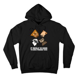 It Really Is Good To Have Friends Yeah Lylla Rocket Floor Teefs Hoodie