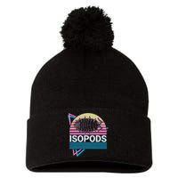 Isopods Retro Pom Pom 12in Knit Beanie