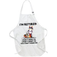 I'm Retired I Don't Have To I Don't Want To Horse Apron