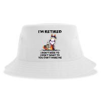 I'm Retired I Don't Have To I Don't Want To Horse Sustainable Bucket Hat