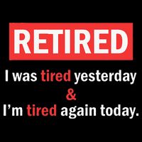 I'm Retired I Was Tired Yesterday And I'm Tired Again Today 7-Panel Snapback Hat