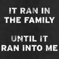 It Ran In The Family Until It Ran Into Me Cancer Survivor Gift Golf Towel