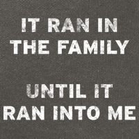 It Ran In The Family Until It Ran Into Me Cancer Survivor Gift Cotton Canvas Backpack