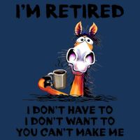 Im Retired I Dont Have To I Dont Want To Horse Infant Baby Jersey Bodysuit