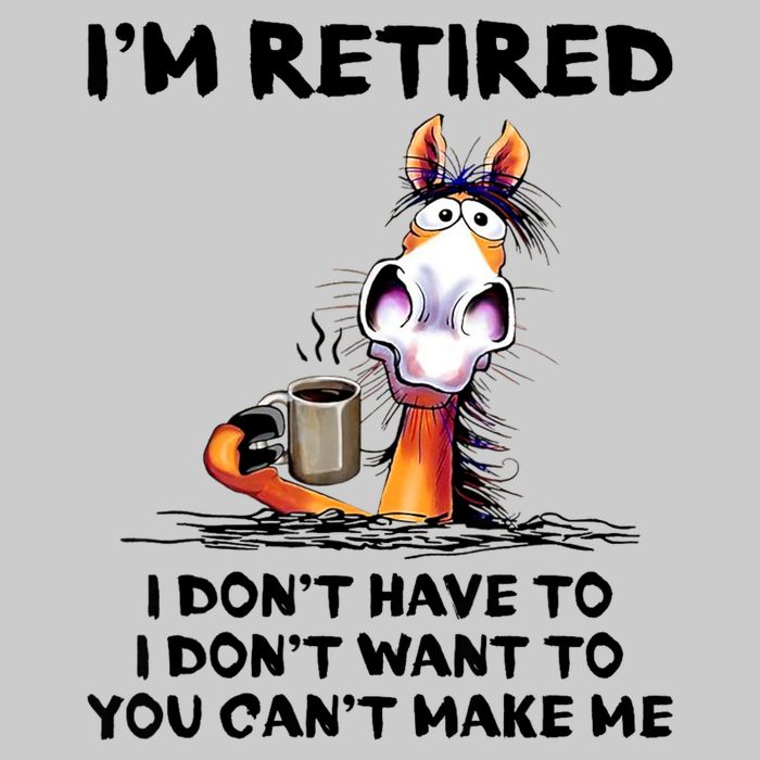Im Retired I Dont Have To I Dont Want To Horse Performance Shirt