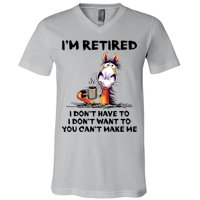Im Retired I Dont Have To I Dont Want To Horse V-Neck T-Shirt