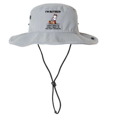 Im Retired I Dont Have To I Dont Want To Horse Bucket Hat
