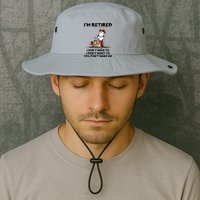 Im Retired I Dont Have To I Dont Want To Horse Bucket Hat