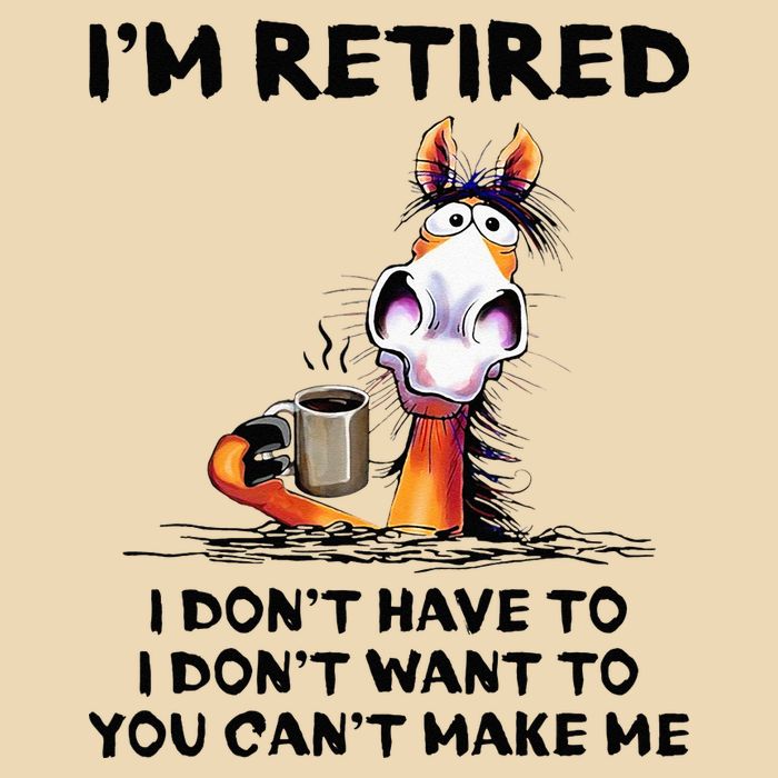 Im Retired I Dont Have To I Dont Want To Horse Bag