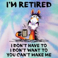 Im Retired I Dont Have To I Dont Want To Horse Legacy Tie Dye Trucker Hat