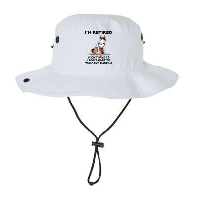 Im Retired I Dont Have To I Dont Want To Horse Bucket Hat