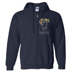 I Remember It All Too Well Sweater All Too Well Sweatshirt Full Zip Hoodie