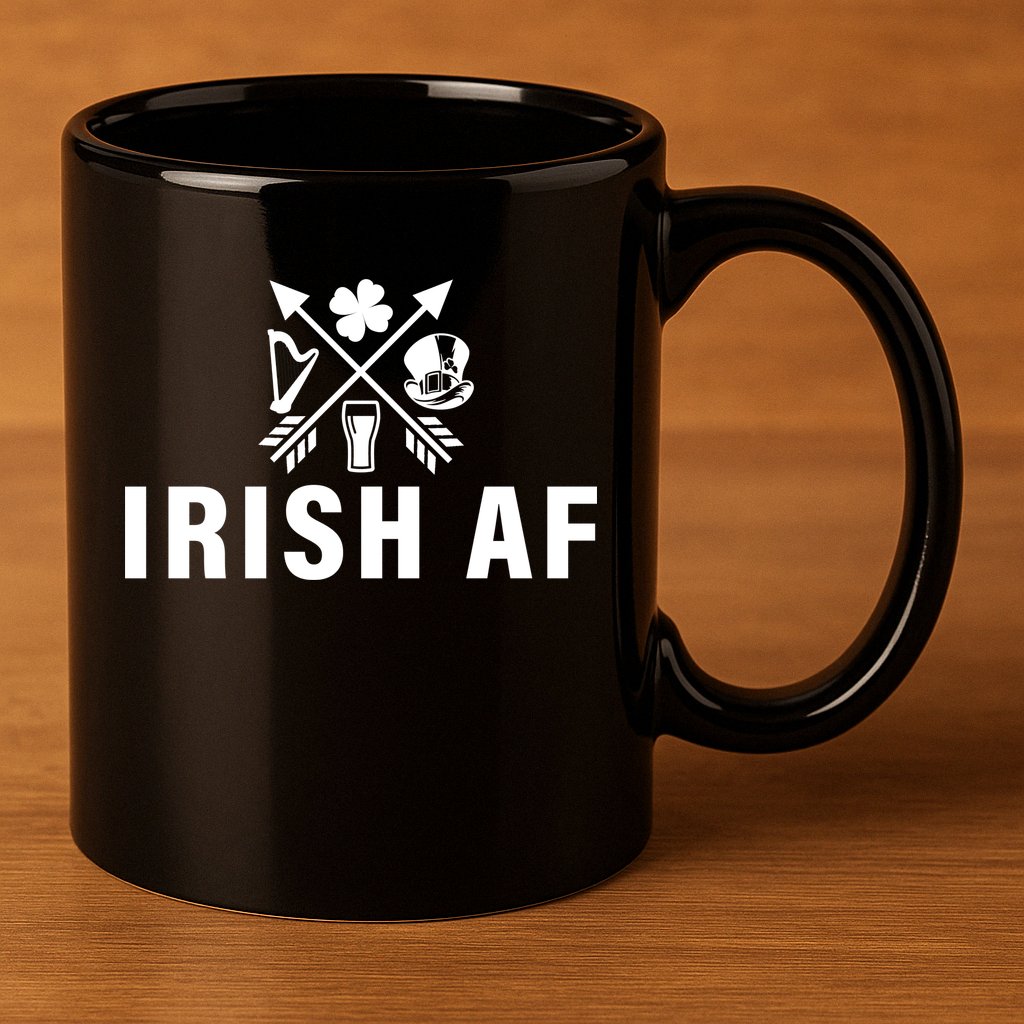 Irish AF 11oz C Handle Ceramic Mug