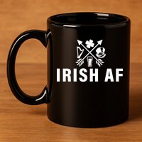Irish AF 11oz C Handle Ceramic Mug