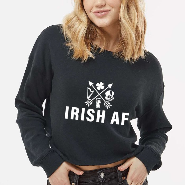 Irish AF Cropped Pullover Crew