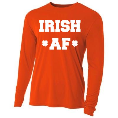 Irish AF St Patrick's Day Clover Cooling Performance Long Sleeve Crew