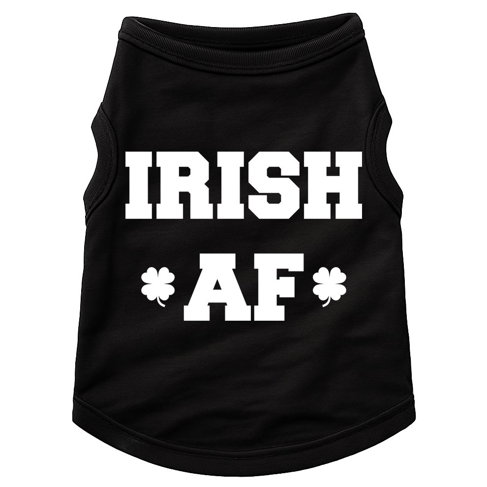 Irish AF St Patrick's Day Clover Doggie Tank