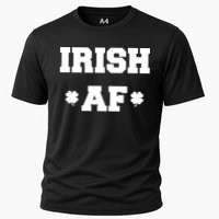 Irish AF St Patrick's Day Clover Cooling Performance Crew T-Shirt
