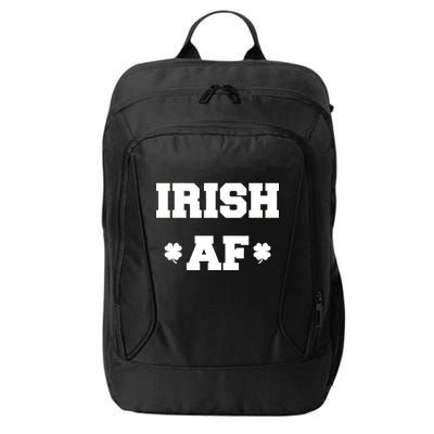 Irish AF St Patrick's Day Clover City Backpack