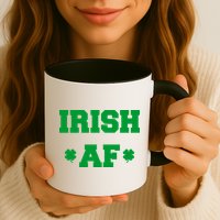 Irish AF St Patrick's Day Clover Mug